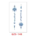 Semi-permanent juice tattoo sticker waterproof collarbone wrist floral script design - GZS-148