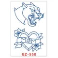 Foglio di tatuaggi temporanei con pantera tradizionale e cuore mamma impermeabile. - GZ-550