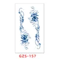 Semi-permanent juice tattoo sticker with spider lily and rebirth letter design waterproof. - GZS-157