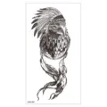 Autocollant de tatouage temporaire aigle attrape-rêves étanche demi-bras art corporel - XQB-385 / 11.4*21CM