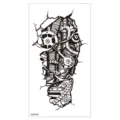 Autocollant de tatouage temporaire bras robot mécanique imperméable pour corps d'homme. - XQB-387 / 11.4*21CM