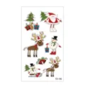 Christmas temporary tattoo stickers cute cartoon Santa reindeer waterproof decal set for kids - SS-06