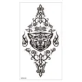 Tatouage temporaire étanche pour bras, design tribal d'animal féroce, art corporel durable. - XQB-363 / 11.4*21CM