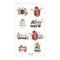 Christmas temporary tattoo sticker set waterproof cute cartoon holiday body art design SKU - SS-30