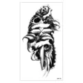 Adesivo per tatuaggio temporaneo impermeabile con croce gotica, pugnale e rosa nera. - Stile Croce Rosa (XQB-132)