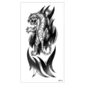 Adesivo per tatuaggio temporaneo impermeabile con un feroce design di tigre in bianco e nero. - Stile Graffio di Tigre (XQB-133)