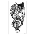 Adesivo per tatuaggio temporaneo impermeabile drago scuro spada arte corpo - Stile Spada di Drago (XQB-139)