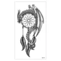 Adesivo per tatuaggio temporaneo impermeabile con drago scuro e design accalappiasogni. - Stile Drago Acchiappasogni (XQB-157)