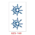 Juice tattoo sticker semi permanent blue sun moon celestial body art waterproof body sticker SKU - GZS-160