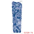 Herbal half sleeve temporary tattoo sticker waterproof Japanese wave cherry blossom design - GZQB-76