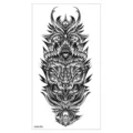 Autocollant de tatouage temporaire étanche noir sombre tribal totem bras design - XQB-398 / 11.4*21CM