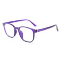 Lunettes anti lumiere bleue transparentes violettes femme homme, monture optique elegante. - Cadre Violet