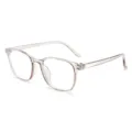 Lunettes anti lumiere bleue transparentes pour femme et homme style tendance bureau - Gris Transparent