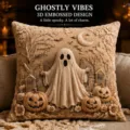 Housse de coussin Halloween gaufree 3D taie d oreiller decorative pour salon canape - Style C / 45x45cm (Sans Insert)