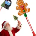 Christmas gingerbread man and tree wand credit card payment checkout prop for holiday parties. - Gingerbread Man