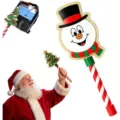 Christmas credit card wand checkout prop 3D printed snowman and tree design holiday gift - Snowman