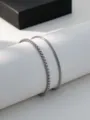 Stainless steel double layer bracelet featuring sleek box chain and delicate snake chain. - Box Pearl and Snake Chain Bracelet Set