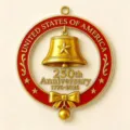 US 250th Anniversary hanging ornament acrylic patriotic bell pendant home decor 1776-2026 - 10cm / Independence Day No.7 (Style 7)