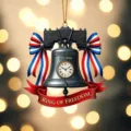 US 250th anniversary liberty bell hanging ornament patriotic holiday acrylic decoration 1pc - 10cm / Independence Day No.8 (Style 8)