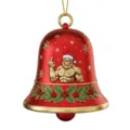 Funny Bigfoot Christmas bell ornament red hanging pendant for holiday tree decoration - 10cm / Bigfoot Bell No.13 (Style 13)