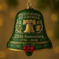 US 250th Anniversary Commemorative Bell Ornament Independence Day Hanging Decor - 10cm / Independence Day No.19 (Style 19)