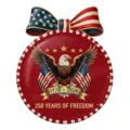 US 250th anniversary commemorative hanging sign, acrylic patriotic decoration with eagle and flag design. - 10cm / Independence Day No.23 (Style 23)