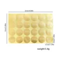 Gold foil envelope sealing stickers retro embossed adhesive labels for gift packaging party decor - Birthday Theme Style (T7718) / 24 Pieces/Sheet