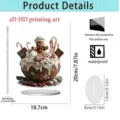 Christmas acrylic standee desktop ornament 2D gingerbread man decoration holiday gift - Style 10
