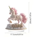 2026 Year of the Horse acrylic unicorn ornament desktop decoration for home bedroom study. - Style 2