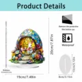 Easter Acrylic Standee Bunny Egg House Ornament Detailed Specs Waterproof 19x20cm - 20cm / Style 3