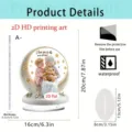 Mother's Day 2D acrylic ornament desktop decoration with heartwarming mother child design. - Style 1