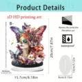 Acrylic fantasy woman butterfly desktop ornament waterproof home decor table display item - Style 12