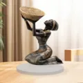 Statua ragazza africana decorazione da tavola in acrilico stile etnico casa arredamento - Stile 1
