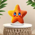 Cartoon starfish acrylic standee desktop ornament detail view, cute home decor item. - Style 7