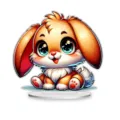 Cute anime bunny acrylic standee, perfect desktop decoration and gift for room and living room. - Style 18