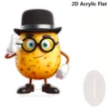 Cute cartoon potato acrylic standee desktop ornament home room decoration creative gift - Style 20