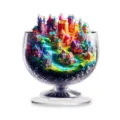 Creative fantasy castle acrylic standee desktop ornament for living room home decor - Style 23