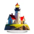 Cartoon Lighthouse Acrylic Standee Desktop Decor Cute Room Ornament Gift Home Art Style - Style 31