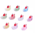 Bunte Glitzer Harz Santa Ente Anhänger DIY Schmuck Zubehör Schlüsselanhänger. - Glitzer Zufällig Gemischt (A10-412) / 21*18mm