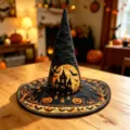Αποκριάτικο καπέλο μάγισσας Halloween, καπιτονέ μαγικό καπέλο με ψηφιακή εκτύπωση τώρα - Μέγεθος Ενηλίκων / Στυλ 2