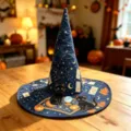 Halloween Στυλάτο Καπέλο Μαγίσσης Καπιτονέ Μαύρη Γάτα Αστέρι Γιορτινό Πάρτι Κοστούμι - Στυλ 20
