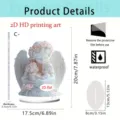 Mother's Day 2D acrylic angel figurine desktop ornament with base, waterproof and durable. - Style 5