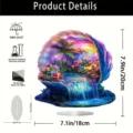 Ornamento in acrilico con bellissimo paesaggio, design impermeabile e resistente ai graffi. - 5