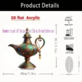 Ornamento lampada magica in acrilico 2D piatto decorativo artigianato regalo scrivania. - 10