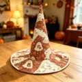 Καπέλο μάγισσας Halloween με καπιτονέ σχέδιο, χαριτωμένα φαντάσματα, γιορτινό αξεσουάρ. - Στυλ 1