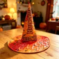 Καπέλο μάγισσας Halloween καπιτονέ με ψηφιακή εκτύπωση, εορταστικό αξεσουάρ πάρτι - Στυλ 13