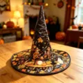 Καπέλο μάγισσας Halloween καπιτονέ με στάμπα κολοκύθας, γιορτινό καπέλο για πάρτι - Στυλ 12
