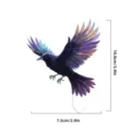 Acrylic flying crow plant stake pot decoration ornament flower pot insert garden decor 10cm - 7