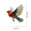 Acrylic flying bird plant pot insert, decorative garden stake for potted plants desktop decor. - 9