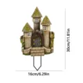 Castle garden stake outdoor yard decoration with welcome sign and clear size dimensions - Style 21